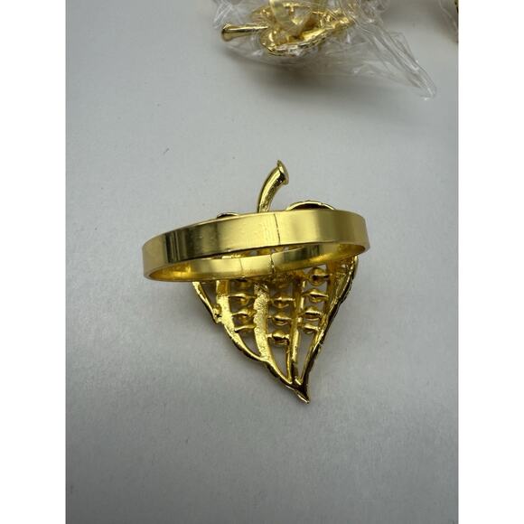 Napkin Rings Set of 8 Gold Pearl Napkin Rings, Napkin Holders for Cloth *READ... - Picture 5 of 15